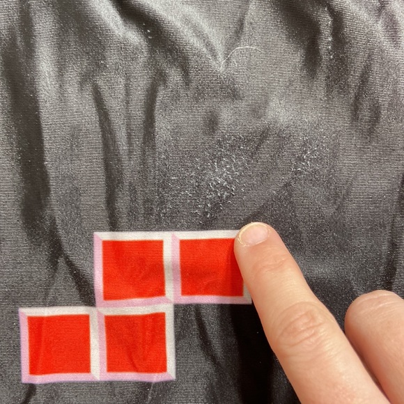 Tetris Inspired Black and Multi Colored Leggings Size M - Picture 11 of 11